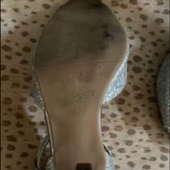 Silver Sequin Heels - Picture 2 of 3